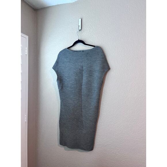 Alexander McQueen Wool Ribbed Bodycon Dress Dolman Sleeve Small - Picture 2 of 10